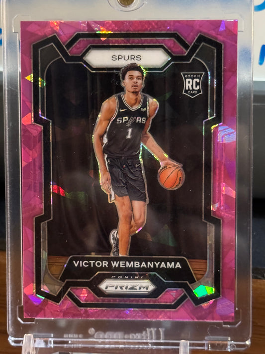 Victor Wembanyama pink ice prizm