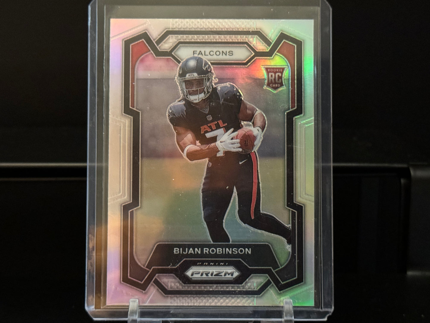 Bijan Robinson silver prizm rookie